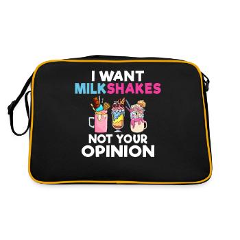 I love Milkshakes Milkshake Gift - Retro Bag - black/gold - Back