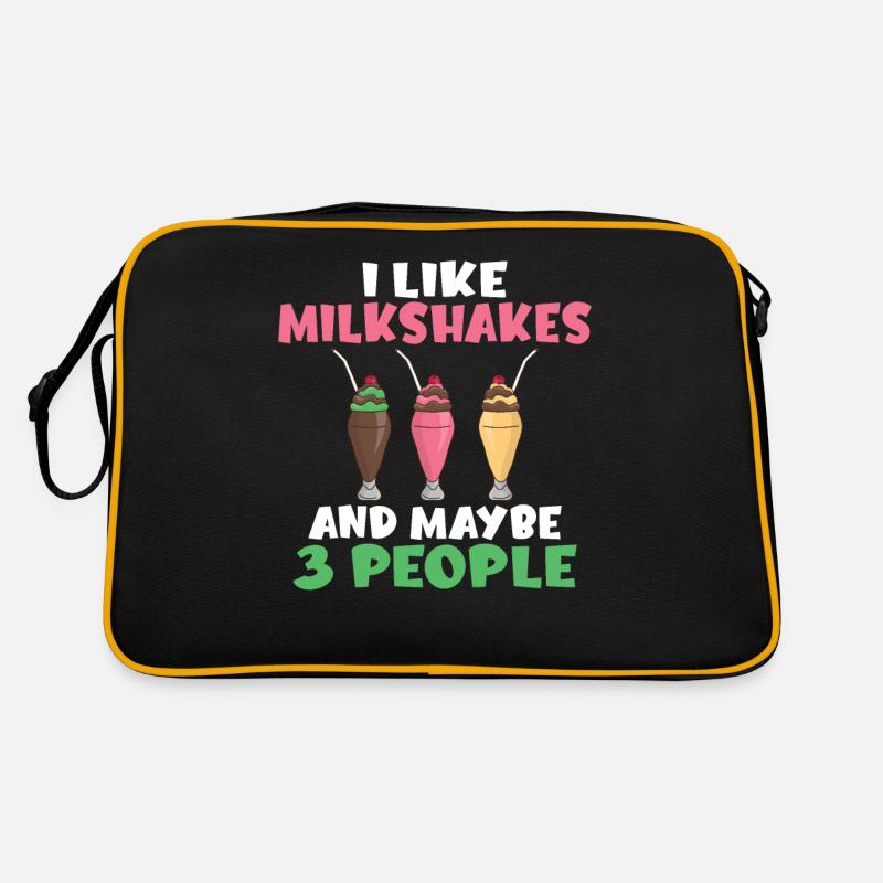 Ich liebe Milchshakes Milchshake Geschenk Retro Tasche