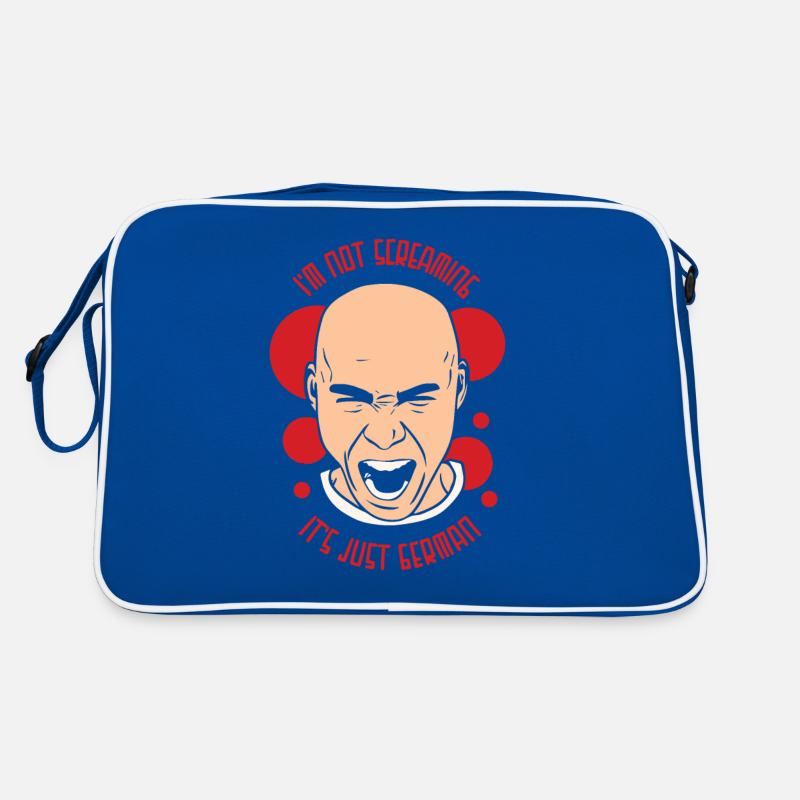 I don't scream it's just German Germany Retro Bag