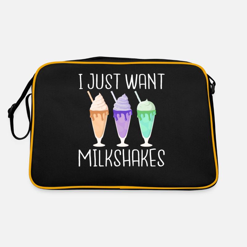 Ich liebe Milchshakes Milchshake Geschenk Retro Tasche