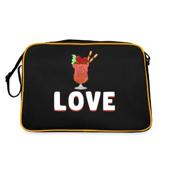 J’adore Milkshakes Milkshake Gift - Sac Retro - noir/or - Dos