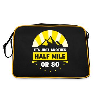 Es Ist Nur Eine Weitere Halbe Meile Oder So - Retro Tasche - Schwarz/Gold - Hinten