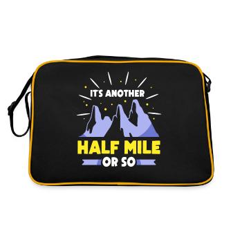 Es Ist Noch Eine Halbe Meile Oder So Wanderung - Retro Tasche - Schwarz/Gold - Hinten