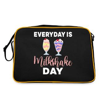 I love Milkshakes Milkshake Gift - Retro Bag - black/gold - Back