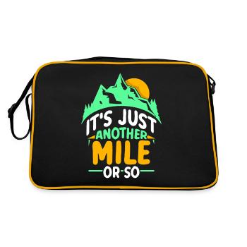 Hiking just a mile or so - Retro Bag - black/gold - Back