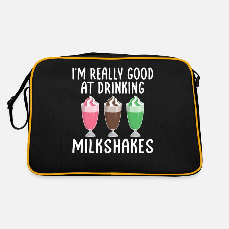 Ich liebe Milchshakes Milchshake Geschenk Retro Tasche