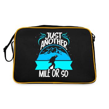 Hiking just a mile or so - Retro Bag - black/gold - Back