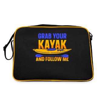 Prenez votre kayak et suivez-moi kayak kayak - Sac Retro - noir/or - Dos