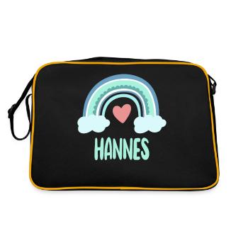 Hannes nomme Rainbow Baby - Sac Retro - noir/or - Dos
