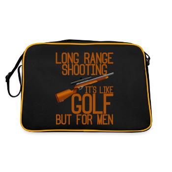 Long Range Shooting, It's Like Golf But For Men 4 - Retro Bag - black/gold - Back