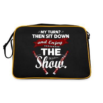 Woodwind instrument Music Bassoonist - Retro Bag - black/gold - Back