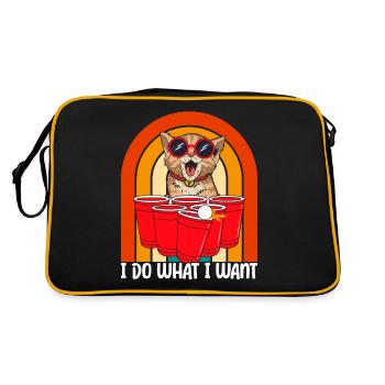 Je fais ce que je veux - Sac Retro - noir/or - Dos
