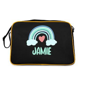 Jamie Nom Rainbow Baby - Sac Retro - noir/or - Dos