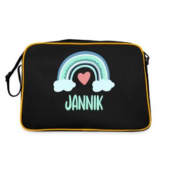 Jannik Nom Rainbow Baby - Sac Retro - noir/or - Dos