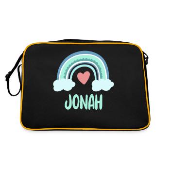 Jonah Nom Rainbow Baby - Sac Retro - noir/or - Dos