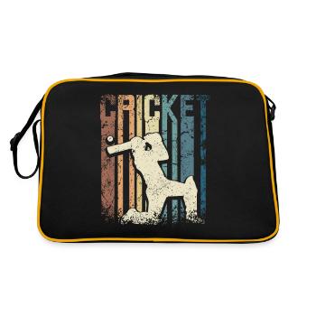 Retro Vintage Cricket - Retro Bag - black/gold - Back