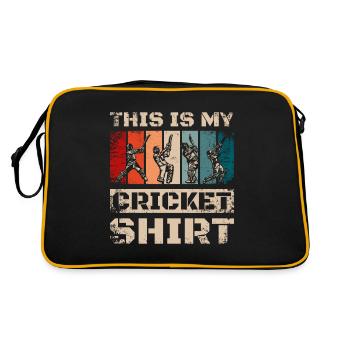 This is my Cricket - Retro Bag - black/gold - Back