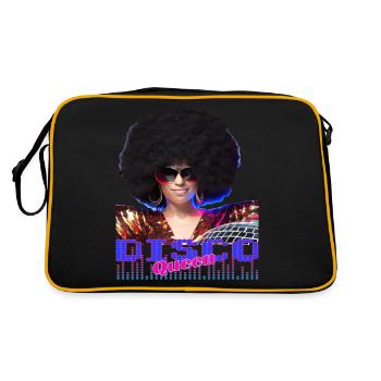 Disco Queen Discoqueen Clubbing 90s 70s Party - Sac Retro - noir/or - Dos