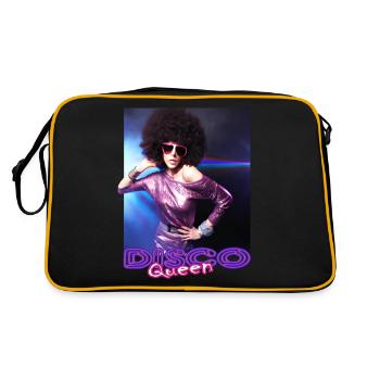 Disco Queen Discoqueen Clubbing 90s 70s Party - Sac Retro - noir/or - Dos