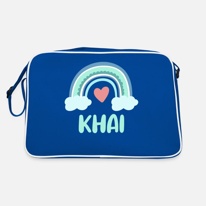 Khai Name Regenbogen Baby Retro Tasche
