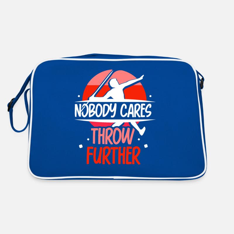 No one cares Continue throwing javelin Retro Bag