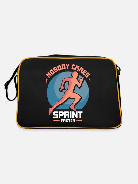 Personne ne s’en soucie Sprint sprint plus rapide - Sac Retro - noir/or - Dos