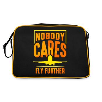 Personne ne s’en soucie Continuer à voler vol pilote - Sac Retro - noir/or - Dos