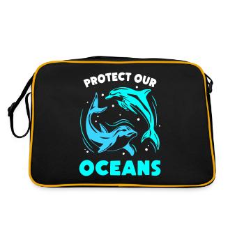 Protège nos océans Sea Ocean Protection Lake - Sac Retro - noir/or - Dos