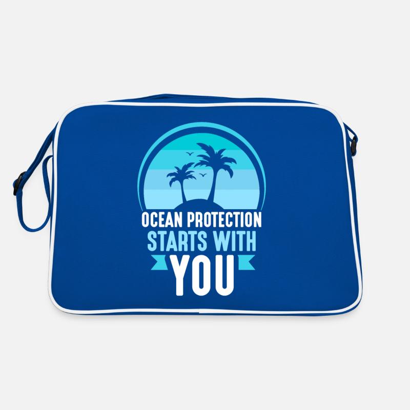 Der Schutz Der Meere Beginnt Bei Dir Meer See Retro Tasche