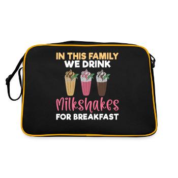 J’adore Milkshakes Milkshake Gift - Sac Retro - noir/or - Dos