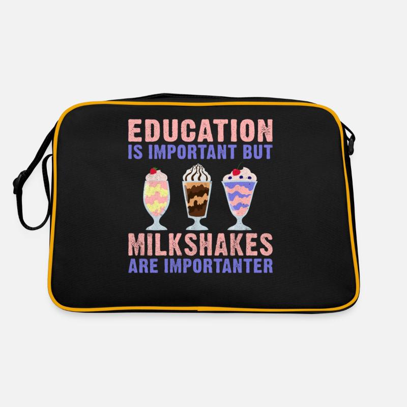 Ich liebe Milchshakes Milchshake Geschenk Retro Tasche