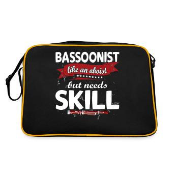 Woodwind instrument Music Bassoonist - Retro Bag - black/gold - Back