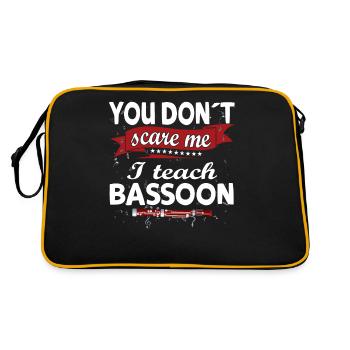 Woodwind instrument Music Bassoonist - Retro Bag - black/gold - Back