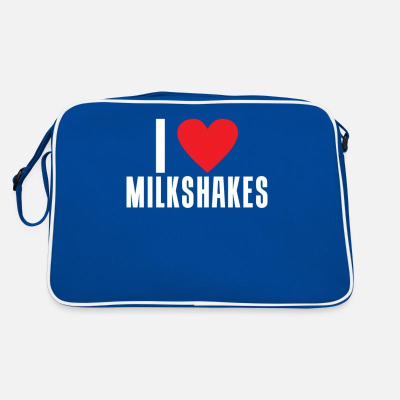 I love Milkshakes Milkshake Gift Retro Bag