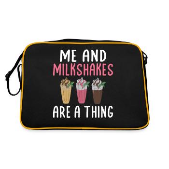 J’adore Milkshakes Milkshake Gift - Sac Retro - noir/or - Dos