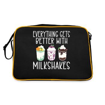 J’adore Milkshakes Milkshake Gift - Sac Retro - noir/or - Dos