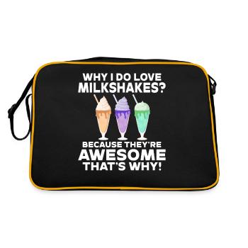 J’adore Milkshakes Milkshake Gift - Sac Retro - noir/or - Dos