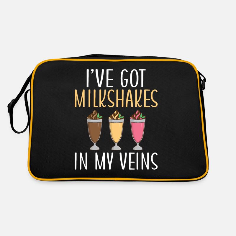 Ich liebe Milchshakes Milchshake Geschenk Retro Tasche