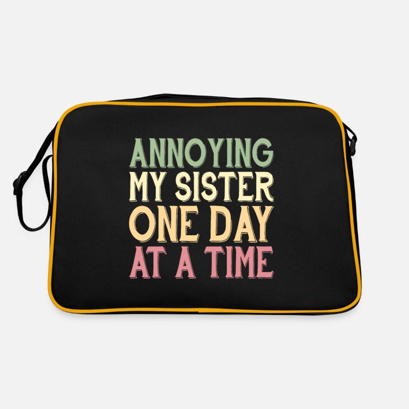 Annoying My Sister One Day At A Time 2 Retro Tasche