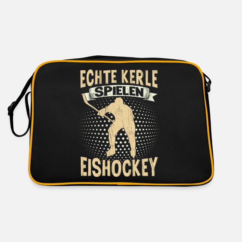 Hockey Eishockeyspieler Retro Tasche