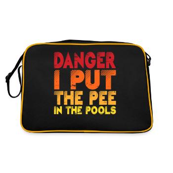 Danger J’ai mis le dans les piscines 2 - Sac Retro - noir/or - Dos