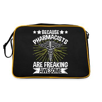 Pharmacien-Apotheke Weil Apotheker verdammt geil si - Sac Retro - noir/or - Dos