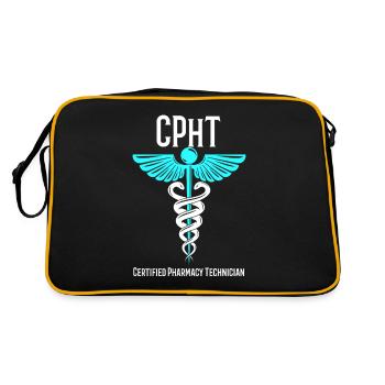 Technicien en pharmacie certifié CPhT Pharma Tech - Sac Retro - noir/or - Dos
