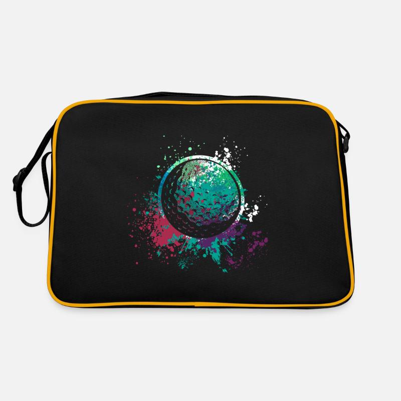 Splash Art Golfing Golf ball Retro Bag