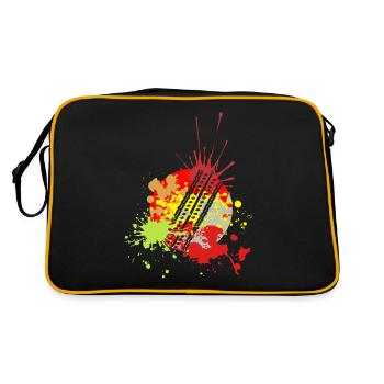 Splash Art Cricket - Retro Bag - black/gold - Back