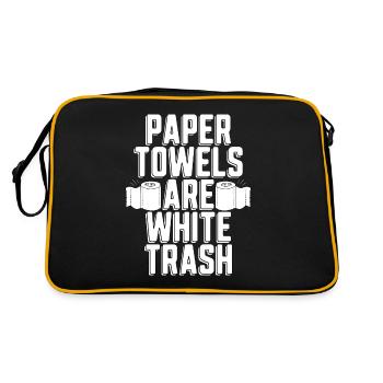 Recyclage des serviettes en papier sont blanches Go Green Recycler - Sac Retro - noir/or - Dos