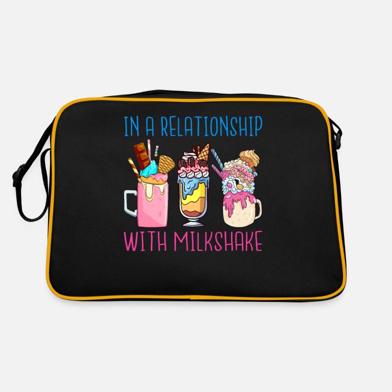 Ich liebe Milchshakes Milchshake Geschenk Retro Tasche