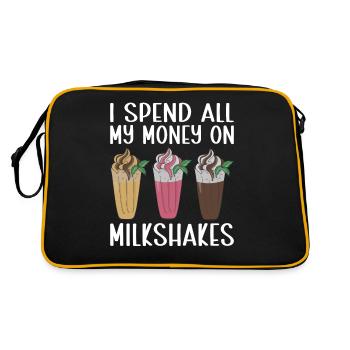 J’adore Milkshakes Milkshake Gift - Sac Retro - noir/or - Dos