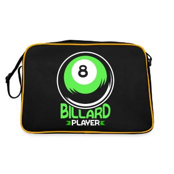 Billiard Player Lovers Billiard Pool - Retro Bag - black/gold - Back