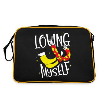Je m’aime moi-même amour-amour de soi doux - Sac Retro - noir/or - Dos